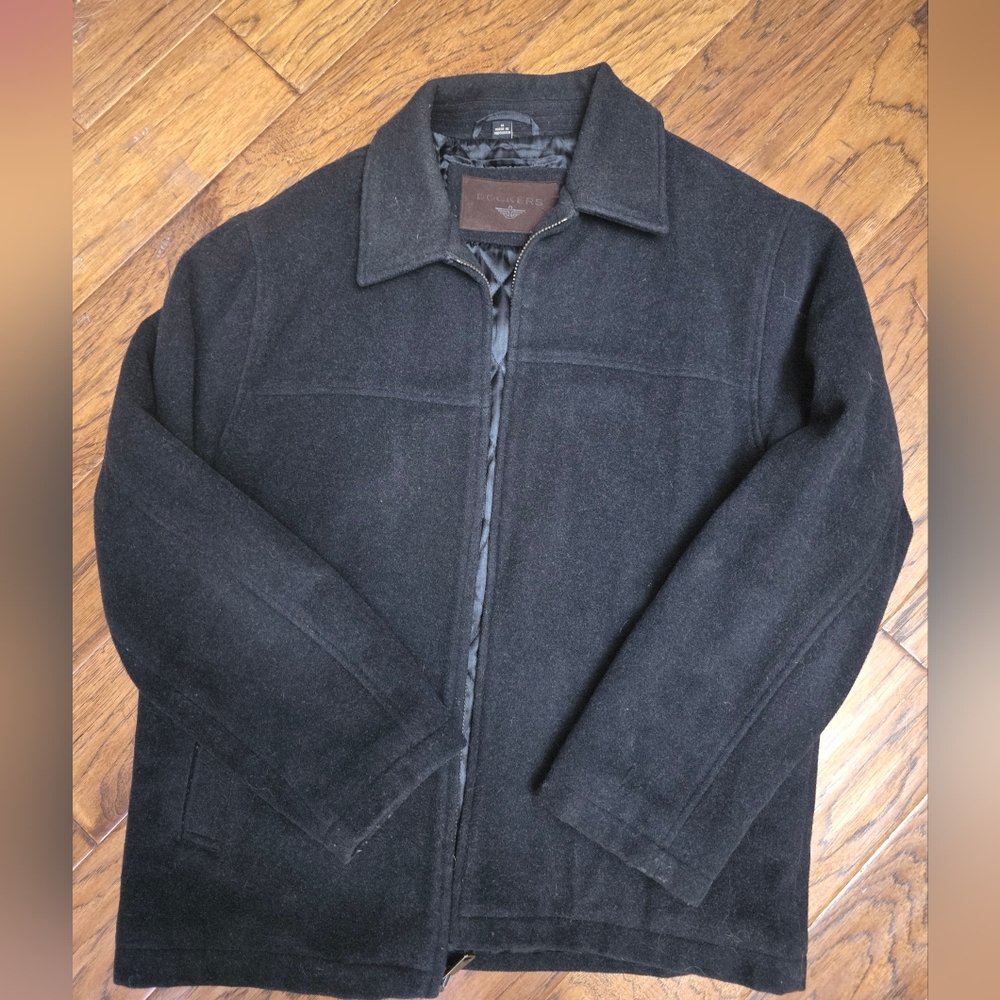 Dockers Men's Black Coat Wool sz Med